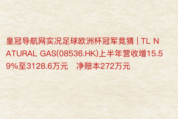 皇冠导航网实况足球欧洲杯冠军竞猜 | TL NATURAL GAS(08536.HK)上半年营收增15.59%至3128.6万元   净赔本272万元